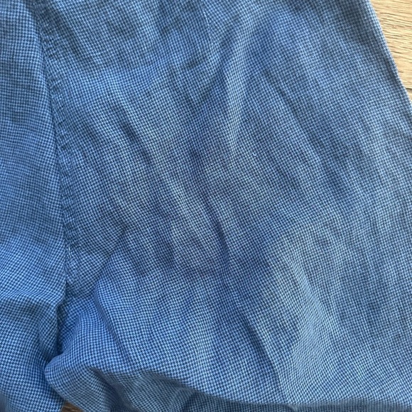 NWT Brax relaxed, fit linen blue Bermuda shorts with belt size 27 length 36 - Picture 5 of 6